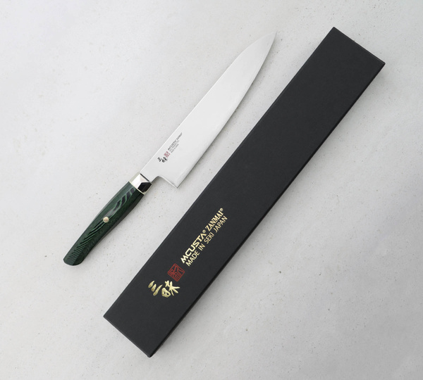 Mcusta Zanmai Green Revolution SPG2 Nóż Gyuto 21 cm