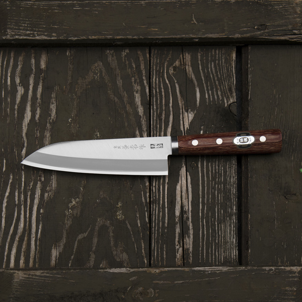Kanetsune 2000 Shiro-2/SS Nóż Santoku 16,5 cm