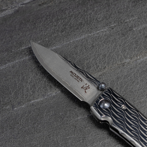 Mcusta Nami Small Damascus VG-10 Damascus 7 cm