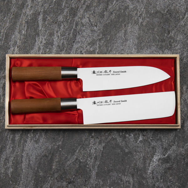 Satake Masamune Zestaw Nóż Santoku + Nakiri