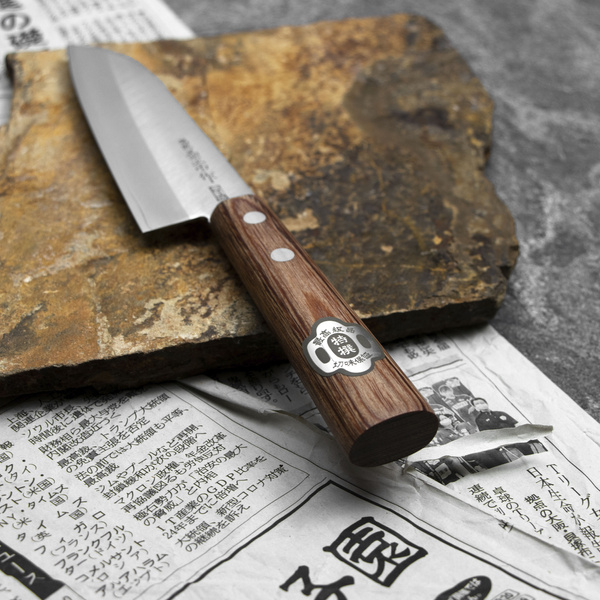 Kanetsune 1000 Shiro-2/SS Nóż Mini Santoku 14 cm