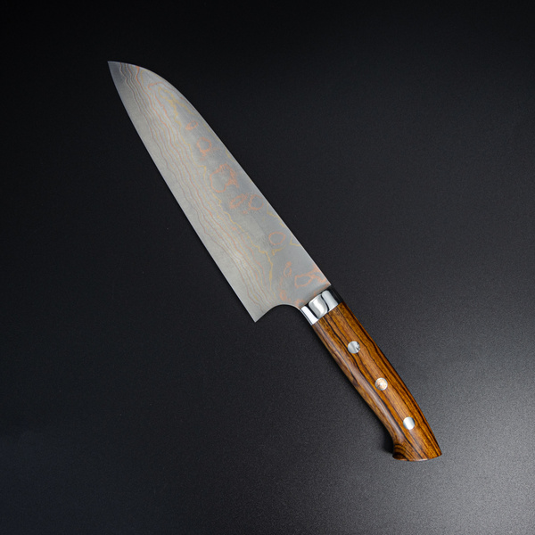 Takeshi Saji IW Aogami#2 Color Nóż Santoku 18 cm