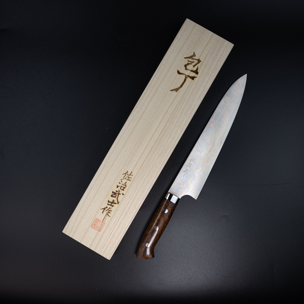 Takeshi Saji IW Aogami#2 Color Nóż Szefa kuchni 24 cm
