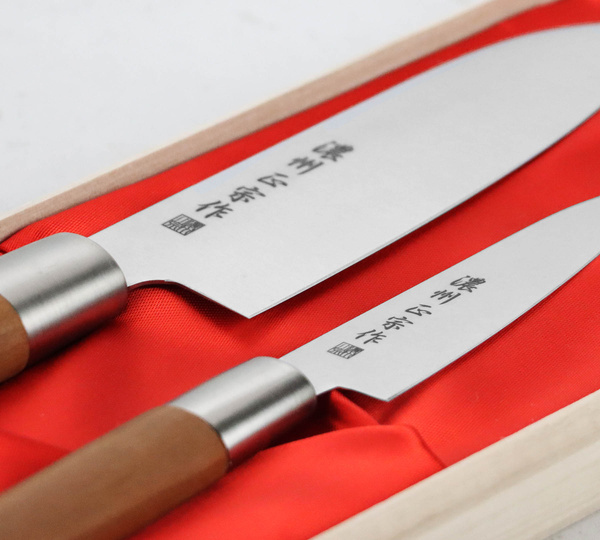 Satake Masamune Zestaw Nóż Santoku + uniwersalny
