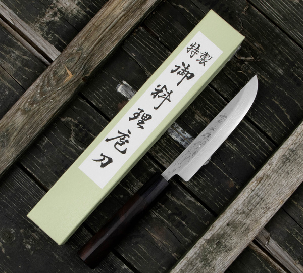 Hideo Kitaoka Shirogami Satin Nóż Matsuba 12 cm