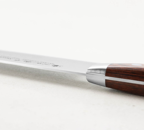 Satake Unique Shirogami Nóż Santoku 17 cm w drewnianym pudełku