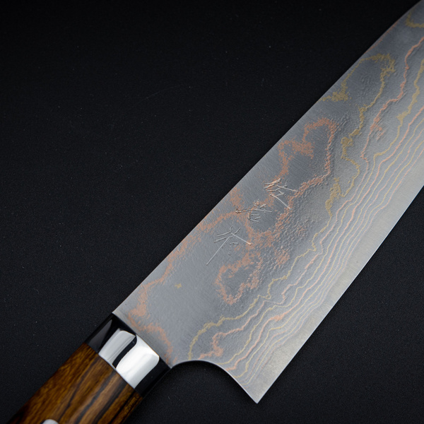 Takeshi Saji IW Aogami#2 Color Nóż Santoku 18 cm