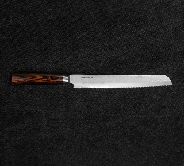 Tamahagane Tsubame Brown VG-5 Nóż do chleba 23 cm