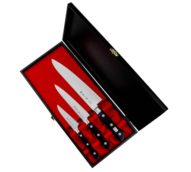 Zestaw 3 noży Tojiro DP3: F-800 + F-802 + F-808