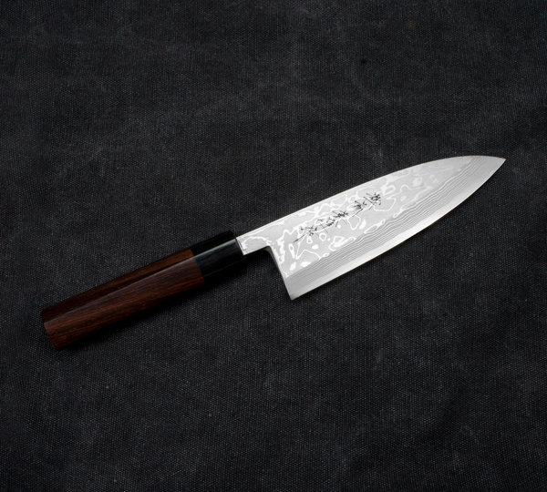 Hideo Kitaoka Shirogami Satin Nóż Deba 16,5 cm