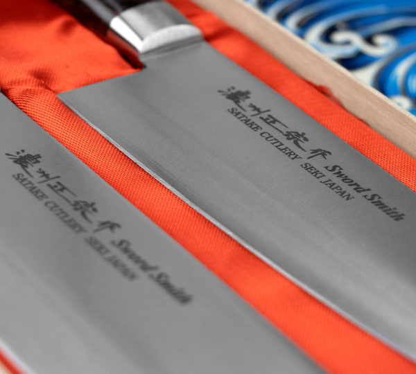 Satake Unique Shirogami Zestaw Santoku + Nakiri