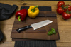 Takeshi Saji Blue Steel Nóż Santoku ręcznie kuty 18 cm