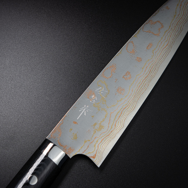 Takeshi Saji Blue Steel Nóż Szefa kuchni ręcznie kuty 21 cm