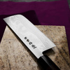Kanetsune Zen-Bokashi Aogami#2 Nóż Nakiri 16,5 cm