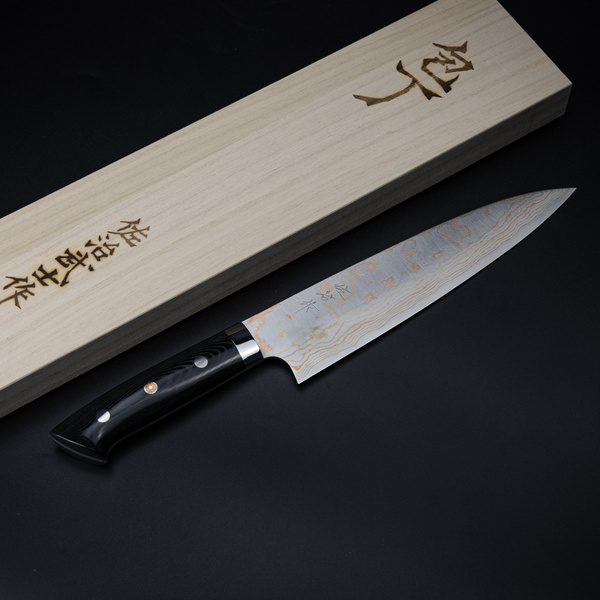 Takeshi Saji Blue Steel Nóż Szefa kuchni ręcznie kuty 21 cm