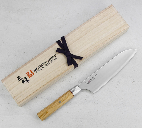 Mcusta Zanmai Beyond Aogami Super Nóż Santoku 18 cm