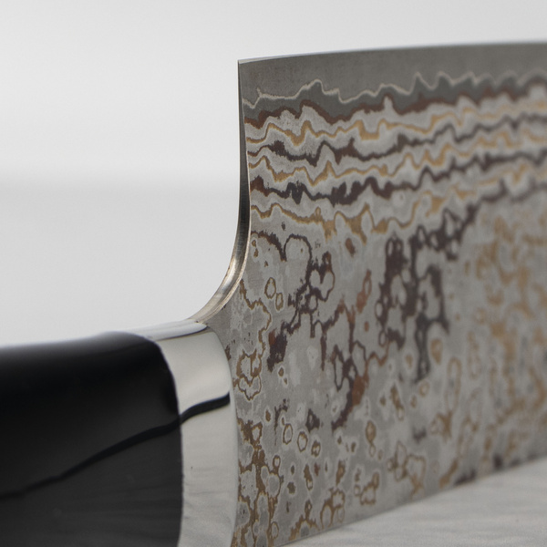 Takeshi Saji Art Black Color VG-10 Nóż Nakiri 17cm