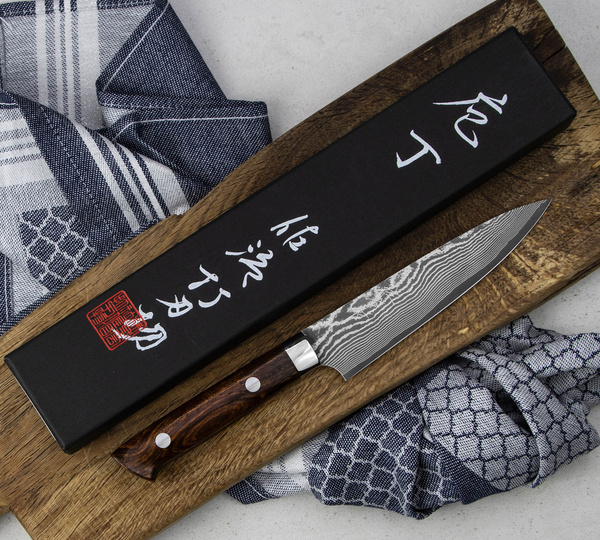 Takeshi Saji IW Ręcznie kuty nóż uniwersalny 13 cm VG-10