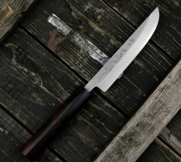 Hideo Kitaoka Shirogami Satin Nóż Matsuba 12 cm
