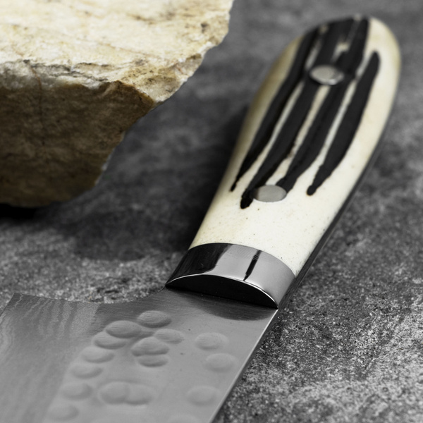 Takeshi Saji SRS-13 Jeleni róg Ręcznie kuty nóż Santoku 18 cm