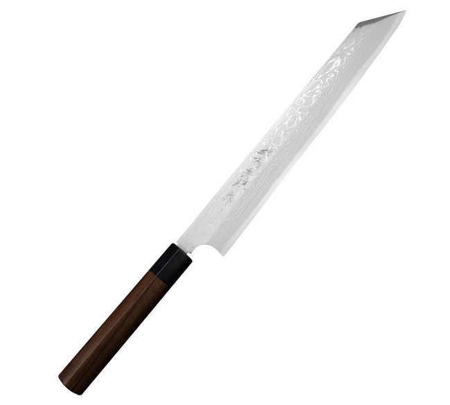 Hideo Kitaoka Shirogami Satin Nóż Kiritsuke 27 cm
