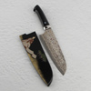Takeshi Saji Art Black Color VG-10 Nóż Santoku 18 cm