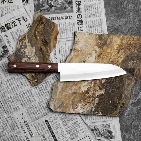 Kanetsune 1000 Shiro-2/SS Nóż Santoku 16,5 cm