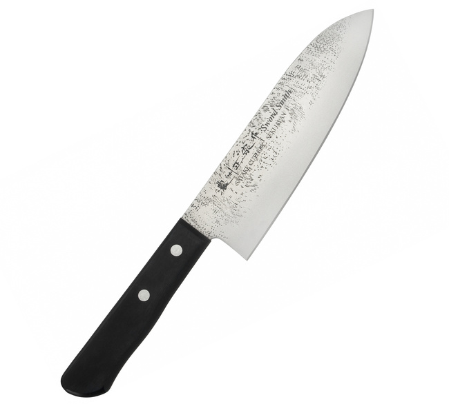 Satake Nashiji Black Pakka Nóż Santoku 17 cm