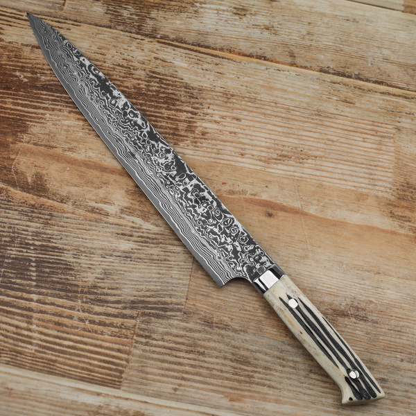 Takeshi Saji WBB R-2 Damascus Nóż Sujihiki 27 cm