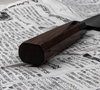 Hideo Kitaoka Shirogami Black Oktagon Nóż Miroshi Deba 21 cm