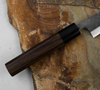 Hideo Kitaoka Shirogami Black Oktagon Nóż Kaisaki 15 cm