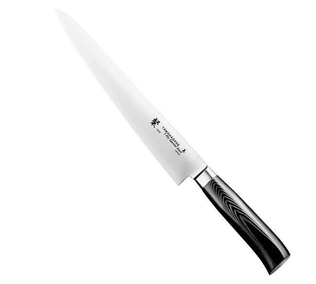 Tamahagane SAN Black VG-5 Nóż Sujihiki 24 cm