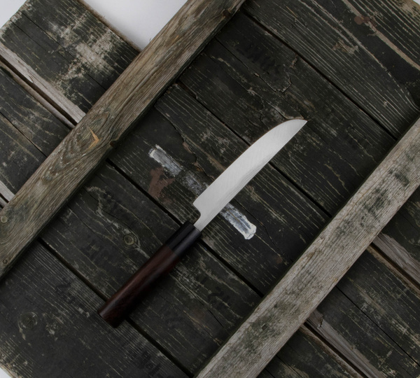 Hideo Kitaoka Shirogami Satin Nóż Matsuba 12 cm