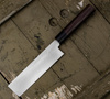 Hideo Kitaoka Shirogami Satin Damascus Nóż Usuba 16,5 cm