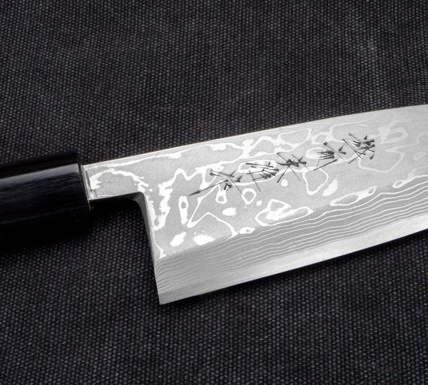 Hideo Kitaoka Shirogami Satin Nóż Deba 16,5 cm