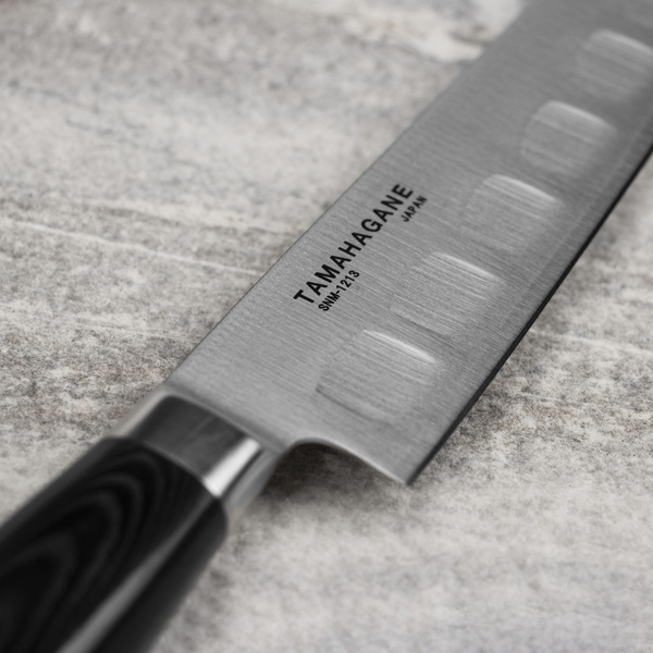 Tamahagane SAN Black VG-5 Nóż Sujihiki żłobiony 24 cm