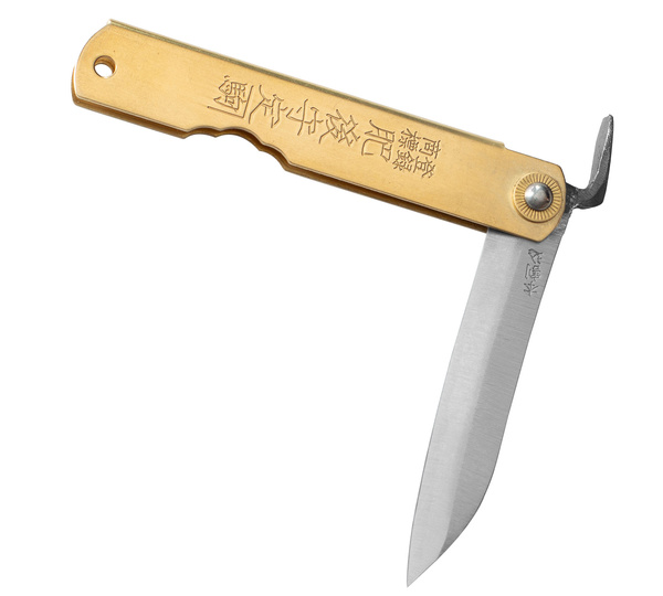 Nóż kieszonkowy Shirogami Higonokami Sasaha Brass 7,9 cm