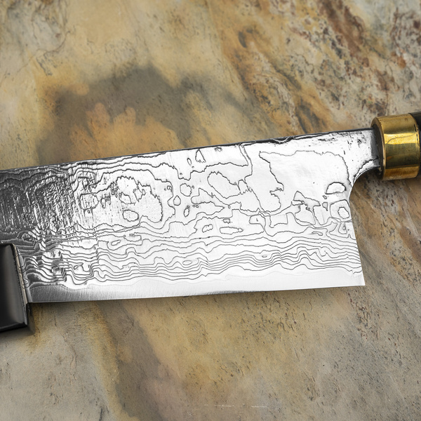 Takeshi Saji Art Fuji on Lake R-2 Nóż Szefa kuchni 21 cm + Saya