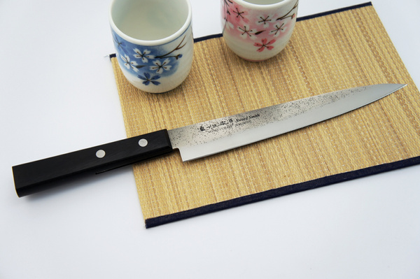 Satake Nashiji Black Pakka Nóż Yanagi-Sashimi 20,5 cm