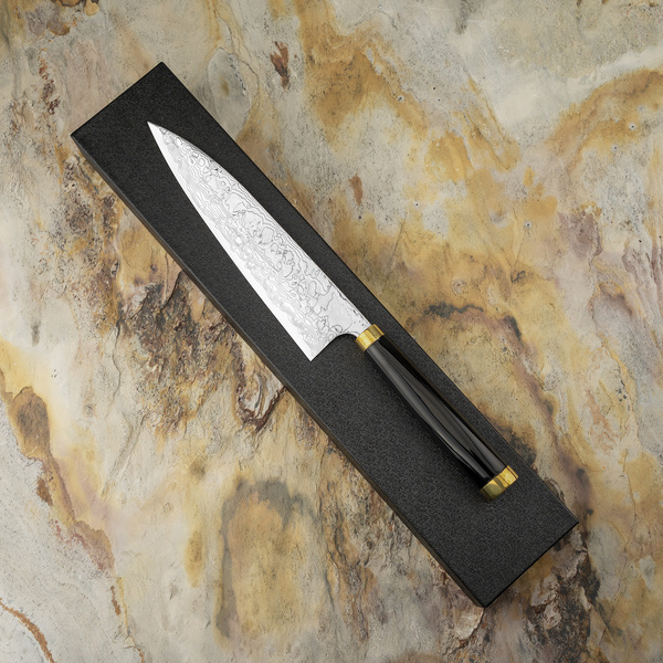 Takeshi Saji Art Fuji on Lake R-2 Nóż Szefa kuchni 21 cm + Saya