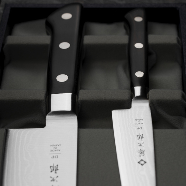Tojiro DP37 Nóż Santoku 17 cm + Uniwersalny 12 cm