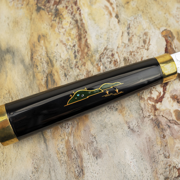 Takeshi Saji Art Fuji Unique R-2 Nóż uniwersalny 13 cm + Saya