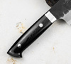 Takeshi Saji Aogami Super Ręcznie kuty nóż Santoku 18 cm