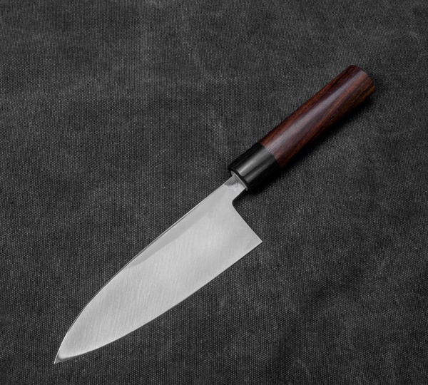 Hideo Kitaoka Shirogami Satin Nóż Deba 16,5 cm