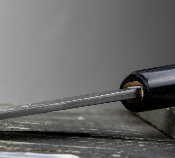 Hideo Kitaoka Shirogami Satin Nóż Matsuba 12 cm