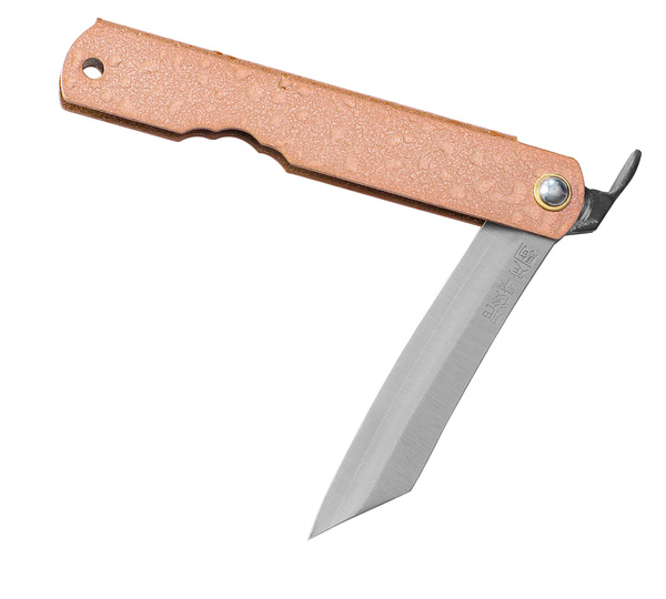Nóż kieszonkowy Aogami Higonokami Mizushibuki 8,0 cm Pink