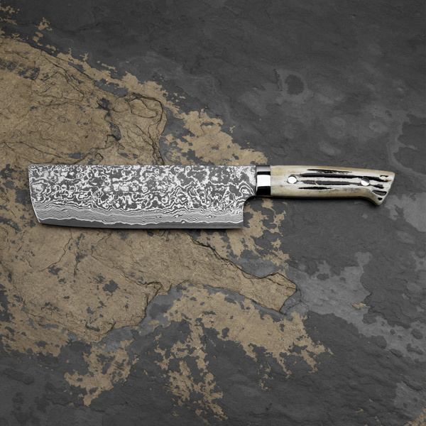 Takeshi Saji WBB Ręcznie kuty nóż Nakiri 17 cm R-2