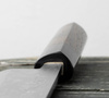Hideo Kitaoka Shirogami Satin Damascus Nóż Miroshi Deba 21 cm
