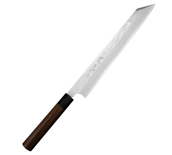 Hideo Kitaoka Shirogami Satin Nóż Kiritsuke 27 cm