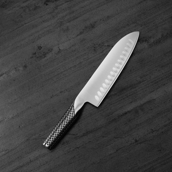 Nóż Santoku żłobiony 18 cm | Global G-80
